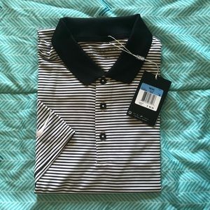 NIKE Golf Dry Fit Stripe Shirt -Size Medium NEW